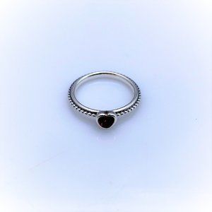 Pandora Red Heart Beaded Ring